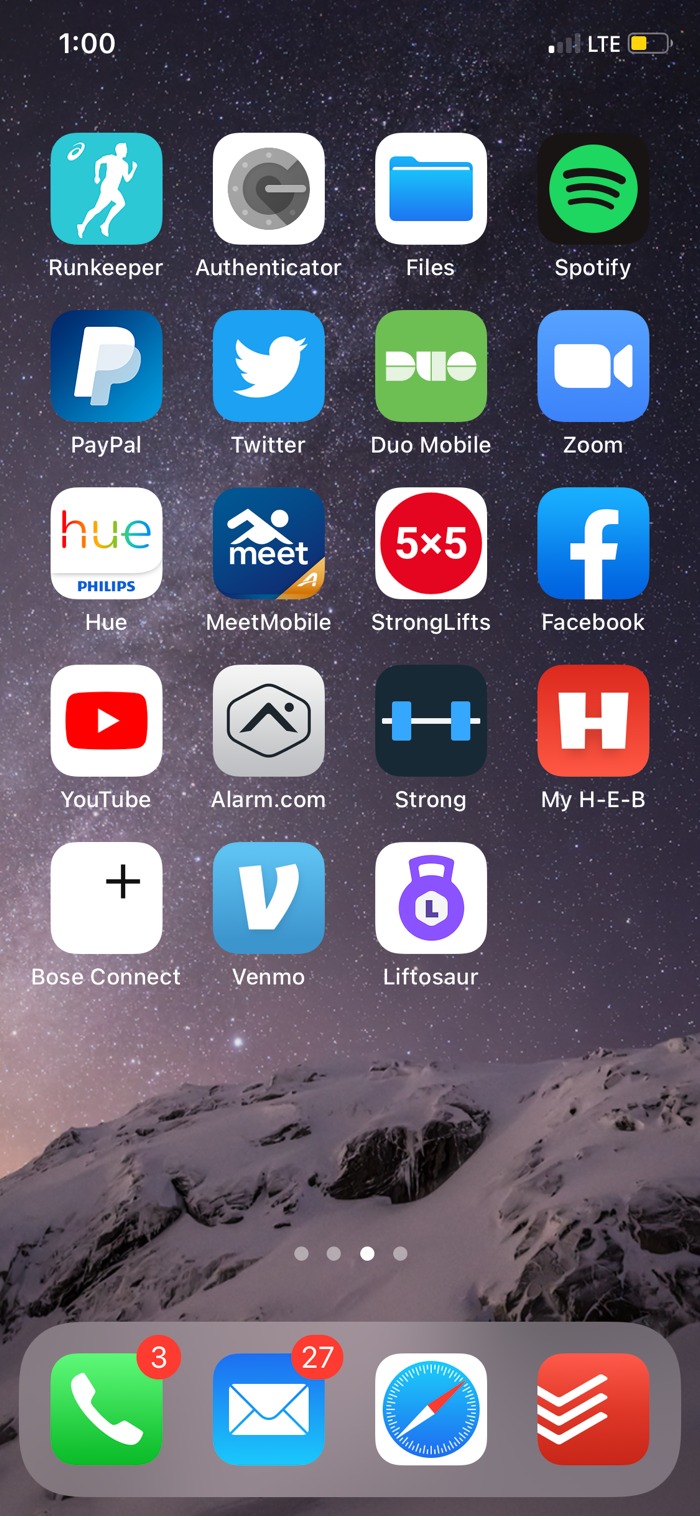 iOS Home Screen with PWA icon