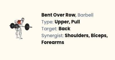 Barbell Bent Over Row | Liftosaur