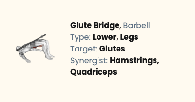 Barbell Glute Bridge - How To, Muscles Worked & Form Guide | Liftosaur