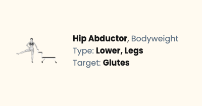 Bodyweight Hip Abductor | Liftosaur