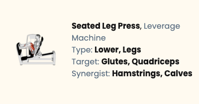 Leverage Machine Seated Leg Press - How To, Muscles Worked & Form Guide ...