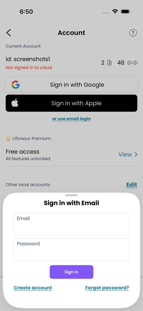 The Forgot Password form
