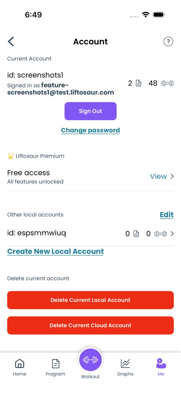 Account and Sign-in