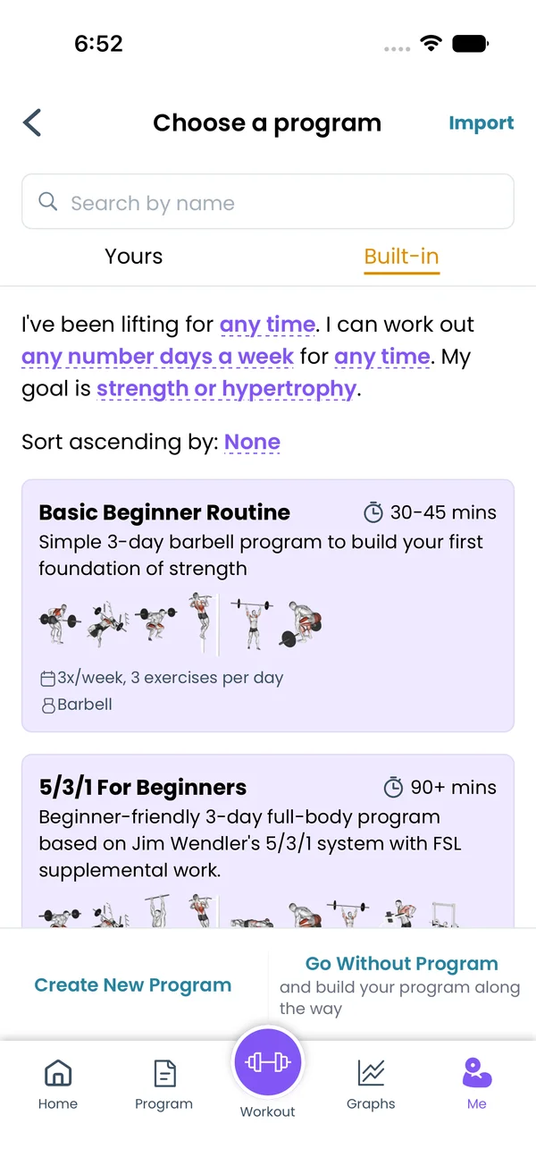 Built-in Programs
