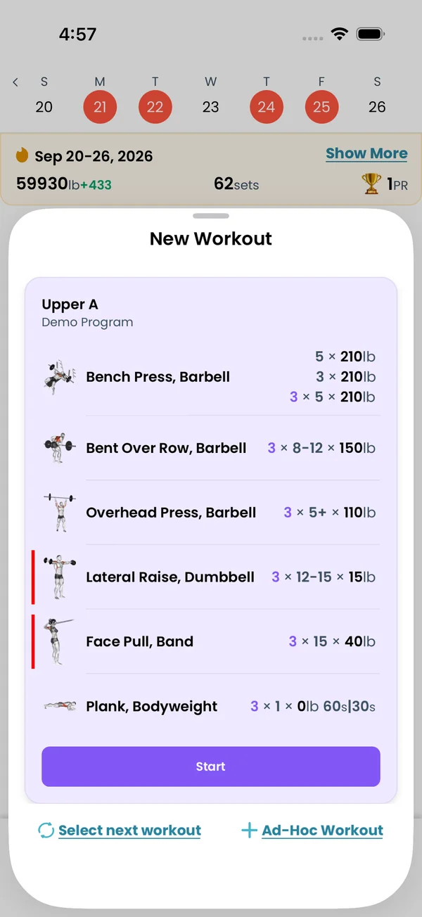 Changing Today's Workout