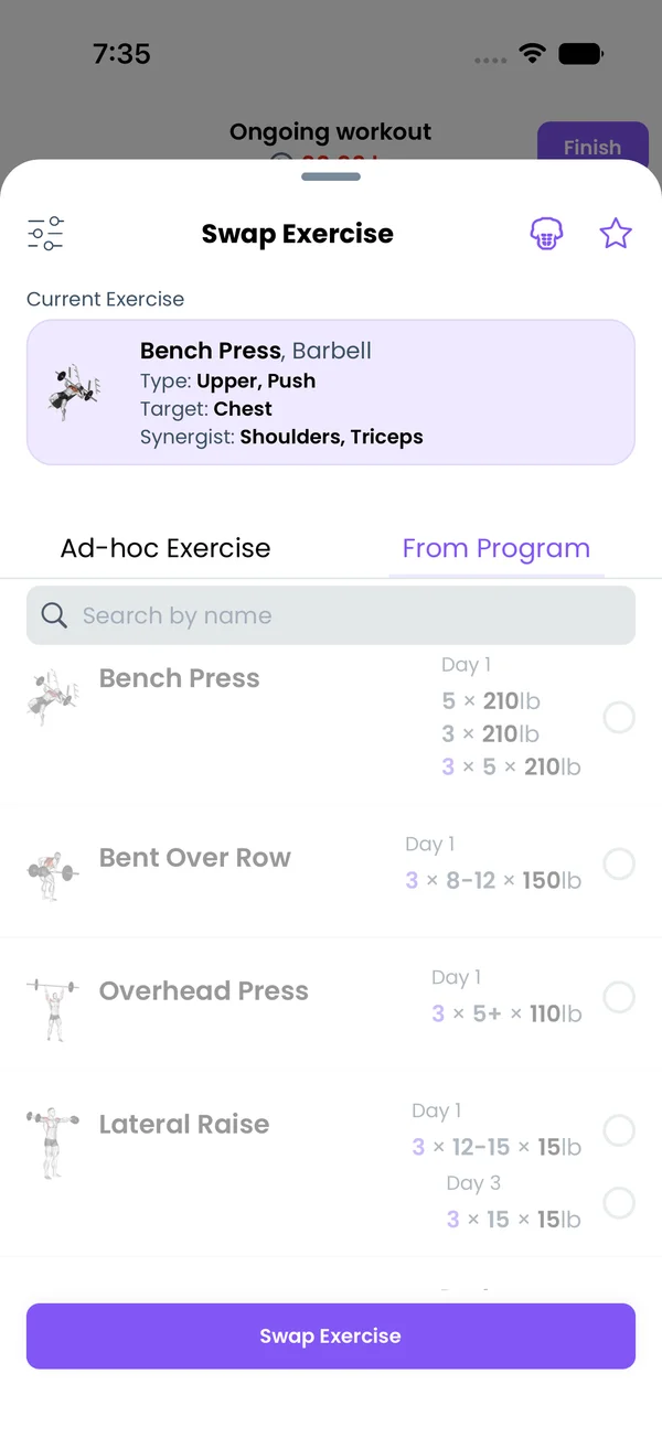 The From Program tab