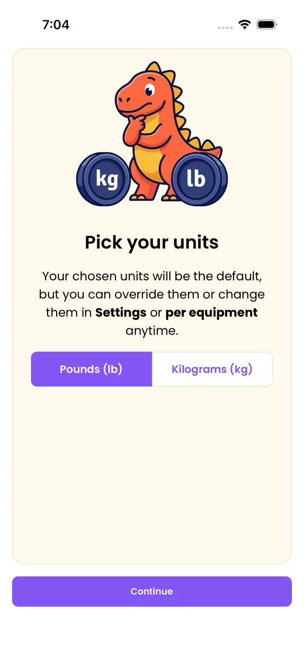Pick your units