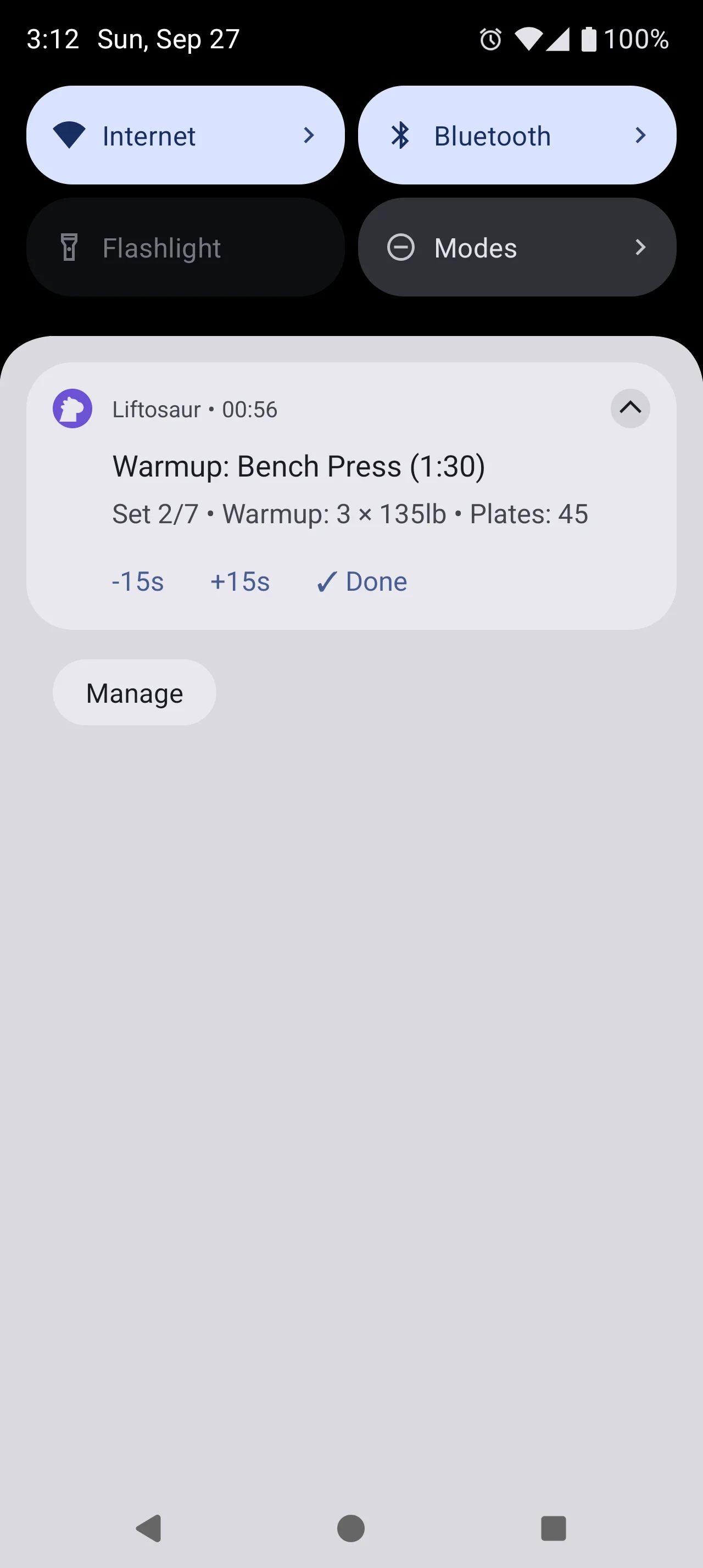 Rest timer notification on Android