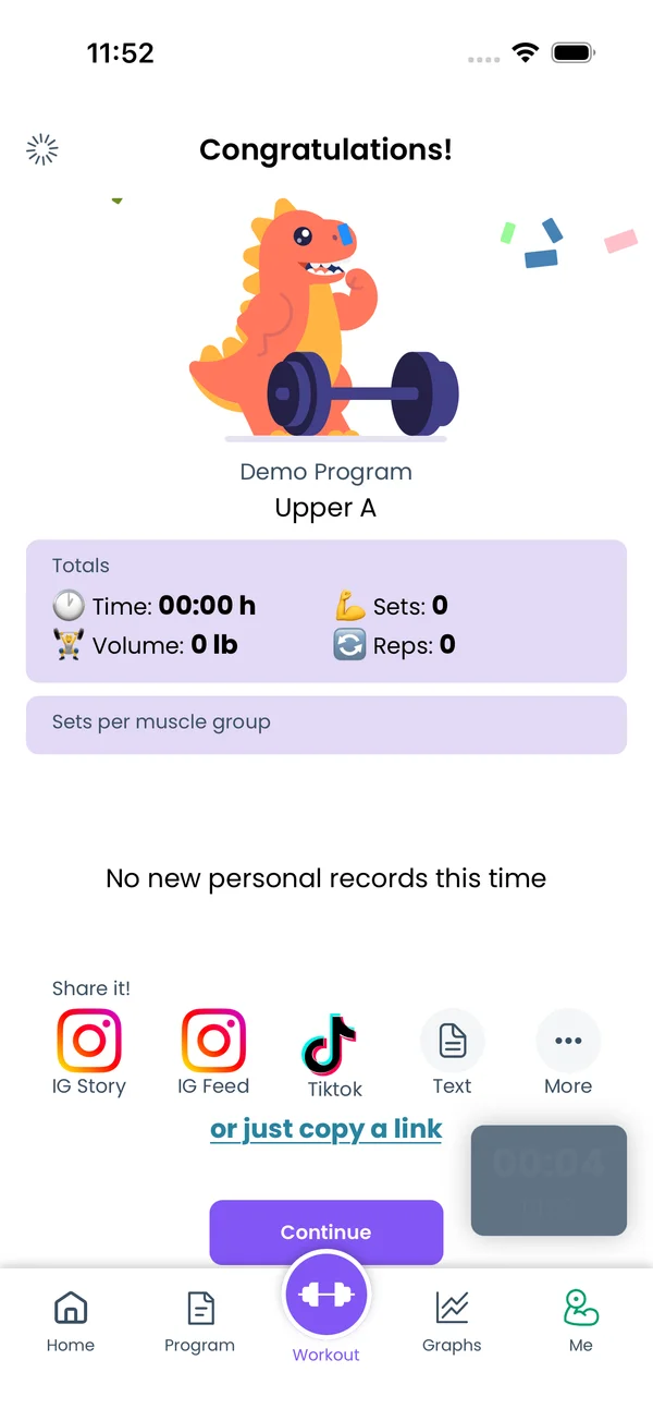 Sharing Workouts