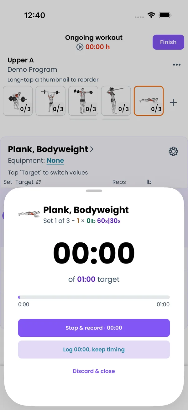 Timed Sets, Intervals and Circuits: running