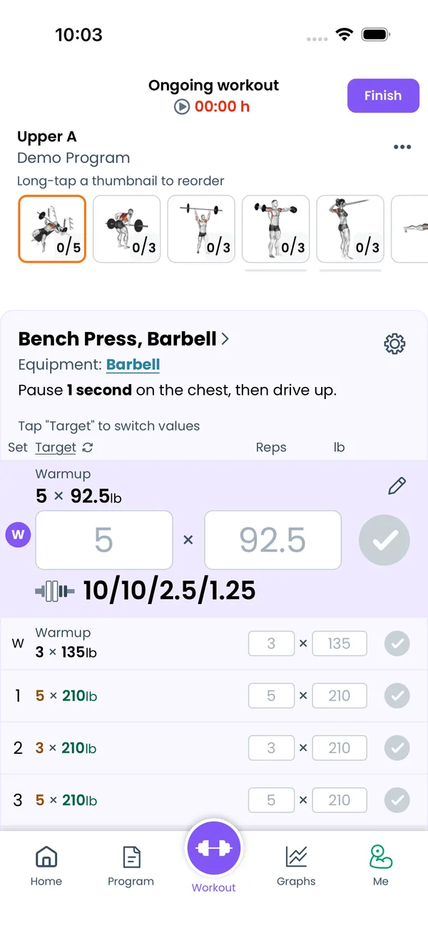 Logging a Workout